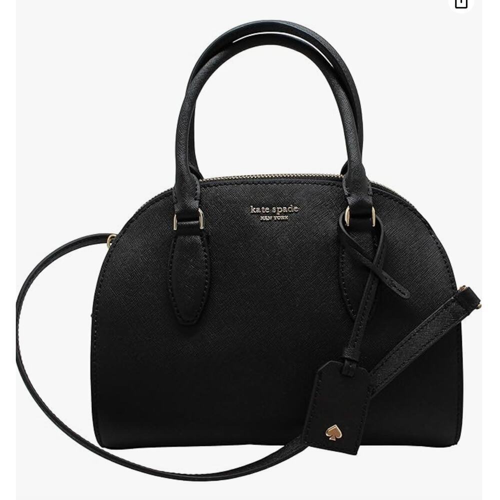 Kate Spade New York Reiley Large Dome‎ Satchel - Black $397 - Picture 2 of 11